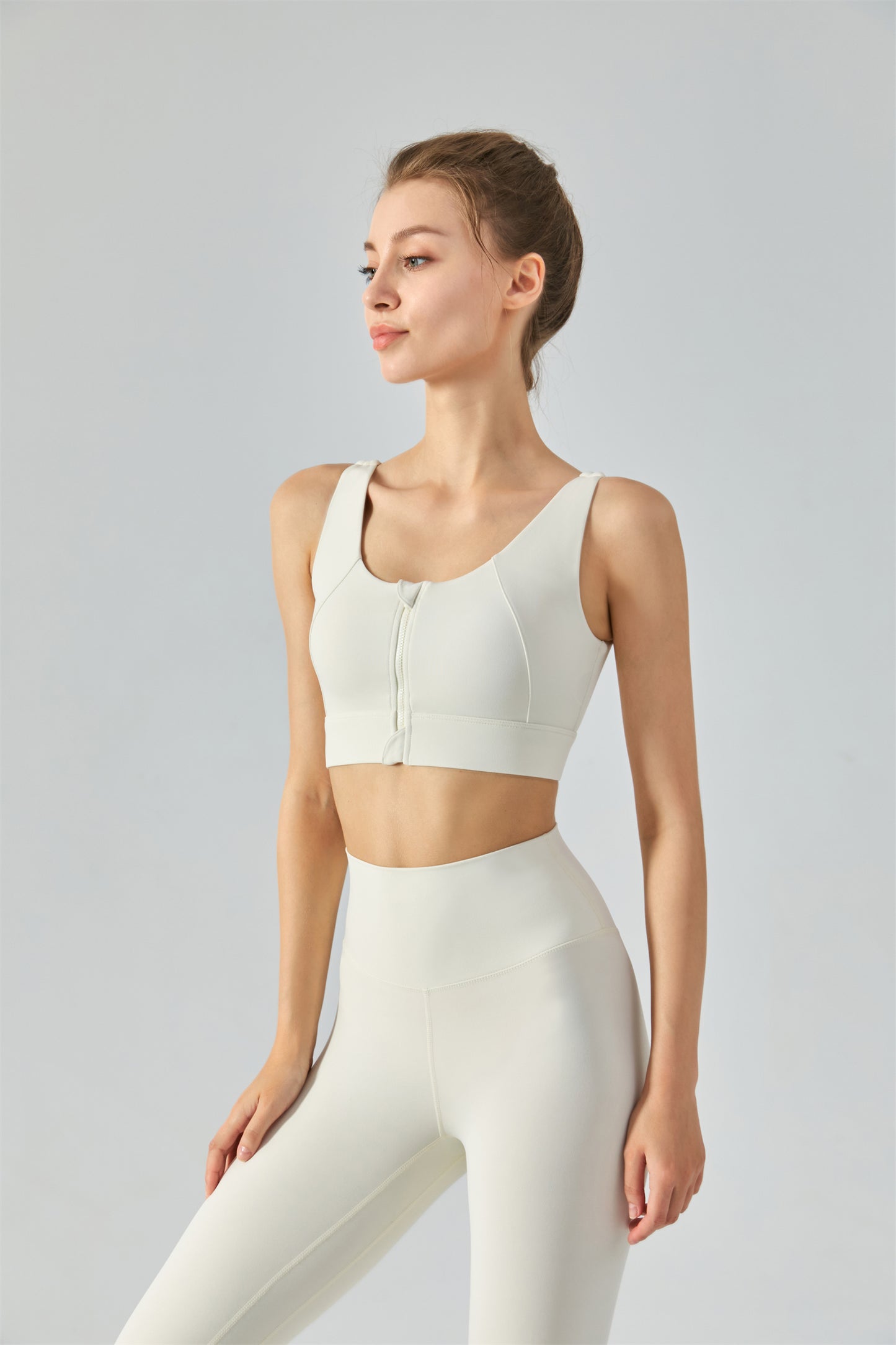 Zip Front Sports Bra