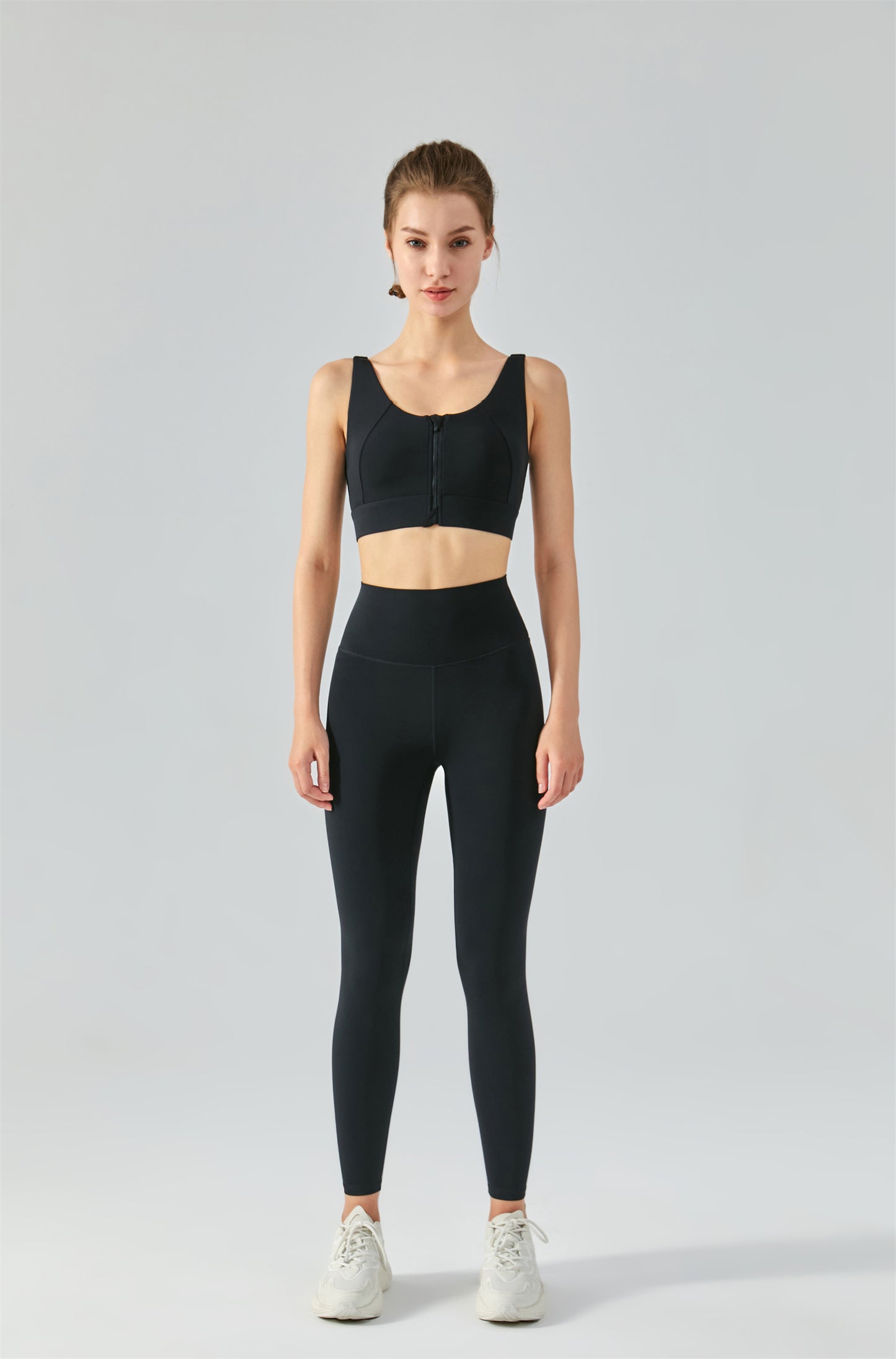 Zip Front Sports Bra