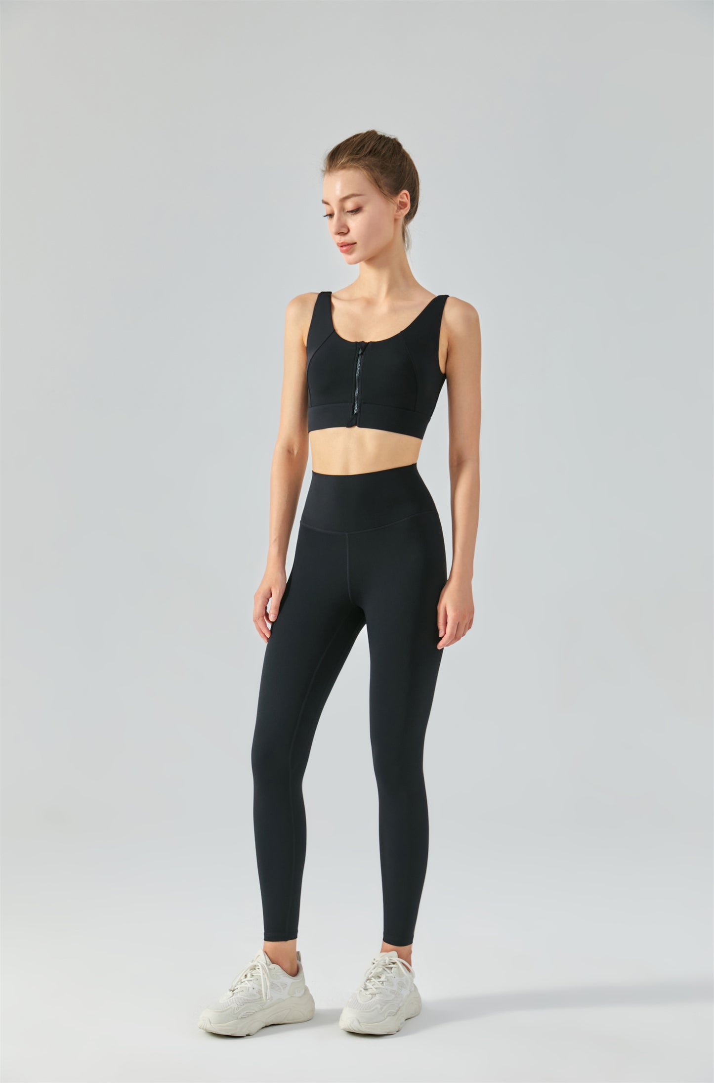 Zip Front Sports Bra