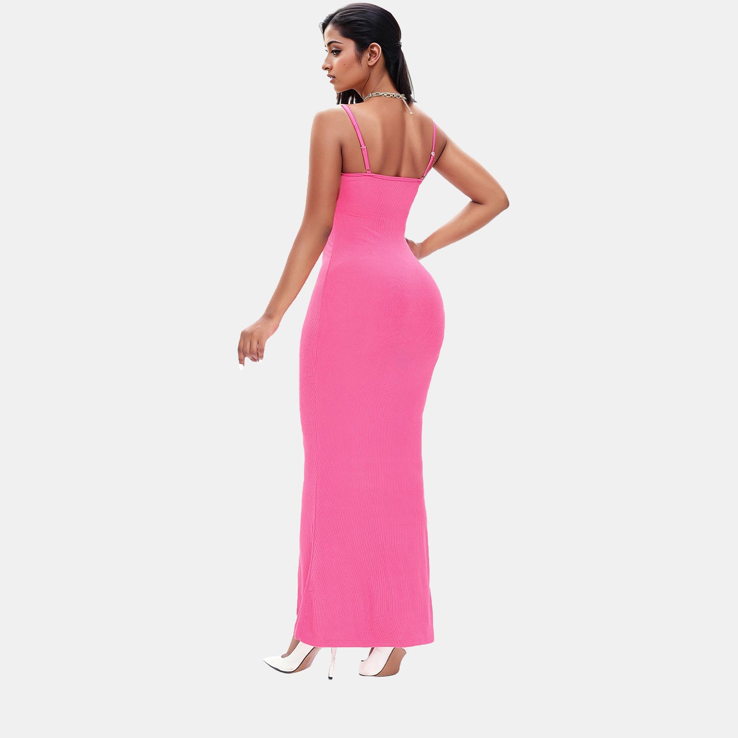 Built-In Shaper Slip Maxi Dress