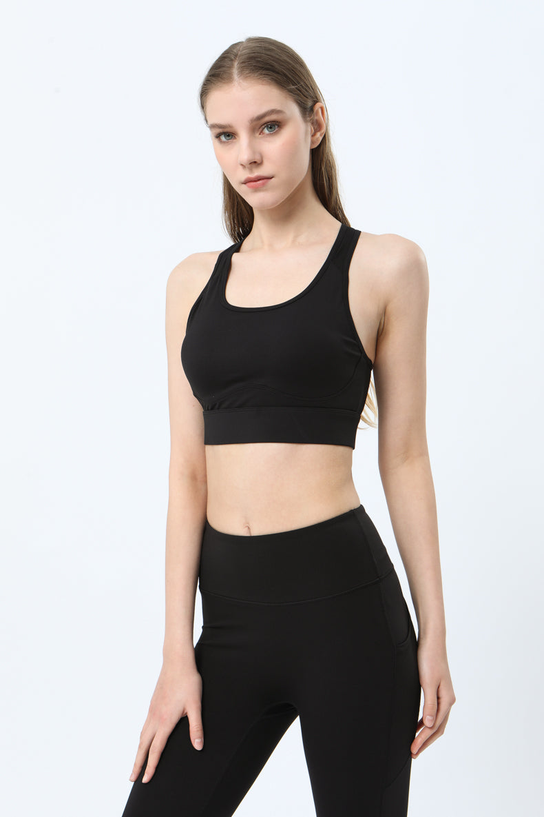 Mesh Panel Sports Bra