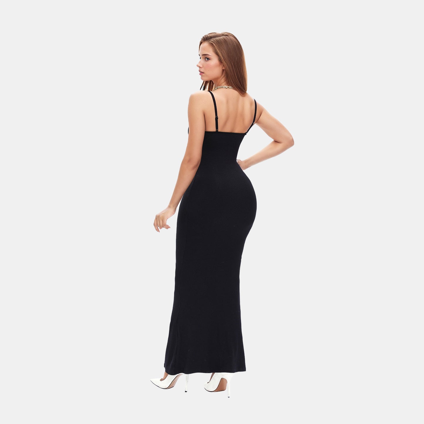 Built-In Shaper Slip Maxi Dress