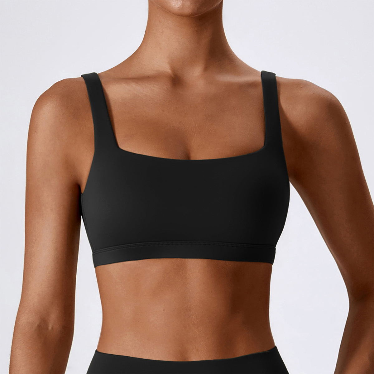 Square Neck Sports Bra - Elora