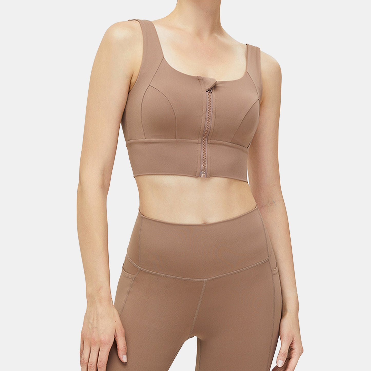 Zipper Sports Bra - Iana