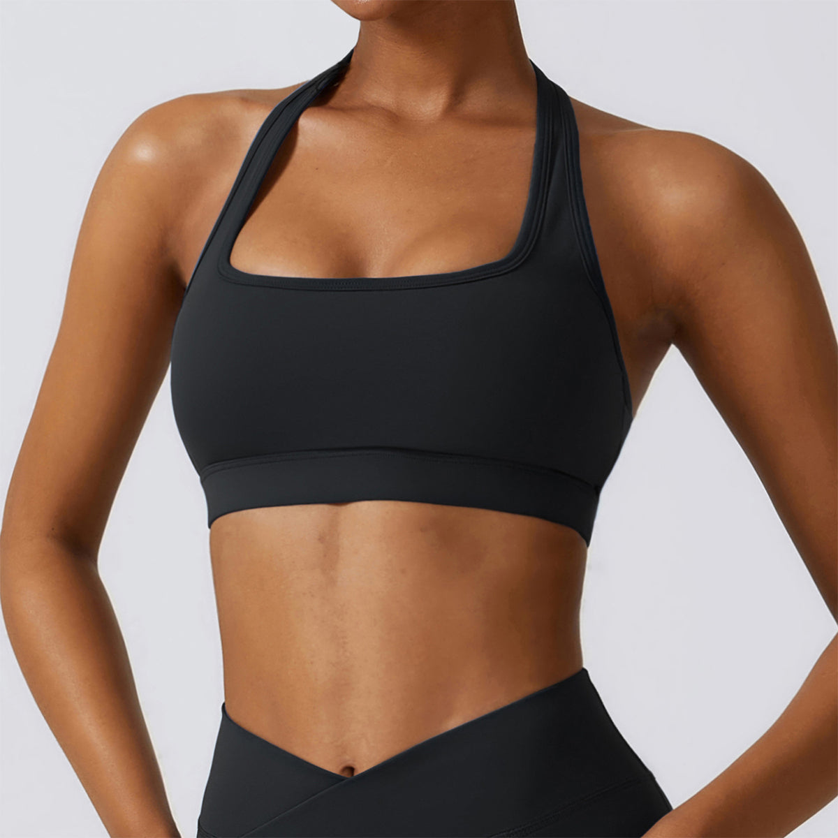 Halter Square Neck Sports Bra