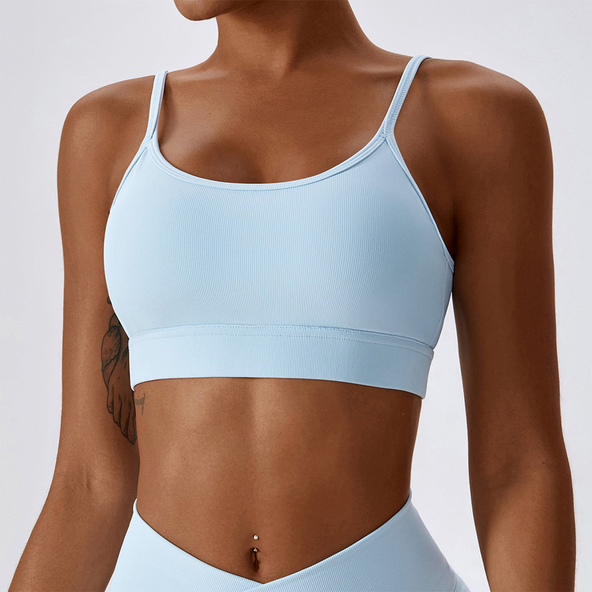 Lace-up Cut Out Sports Bra