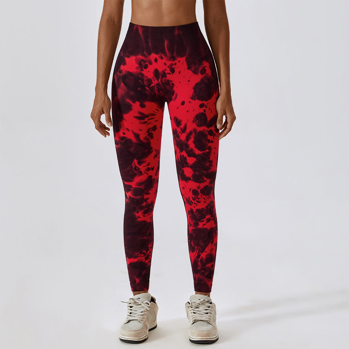 Tie-Dye Seamless High Waisted Leggings