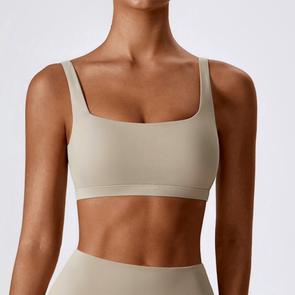 Square Neck Sports Bra - Elora