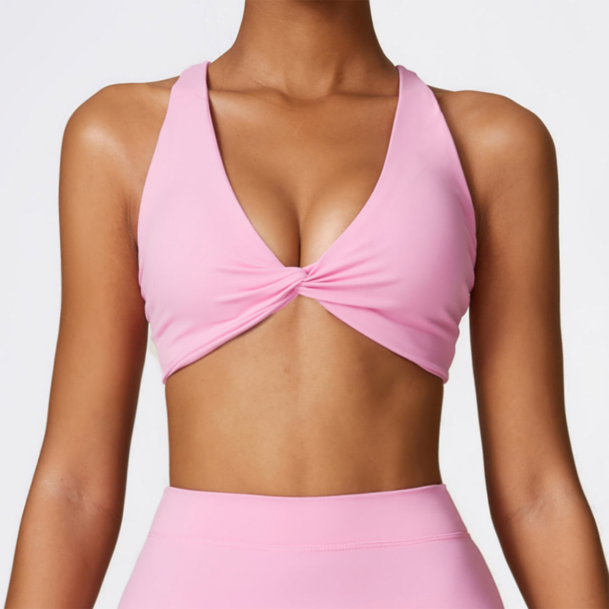 Twisted Crisscross Backless Sports Bra - Miloslaw