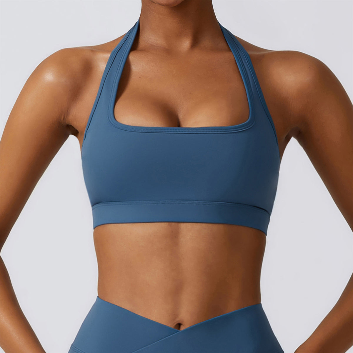 Halter Square Neck Sports Bra