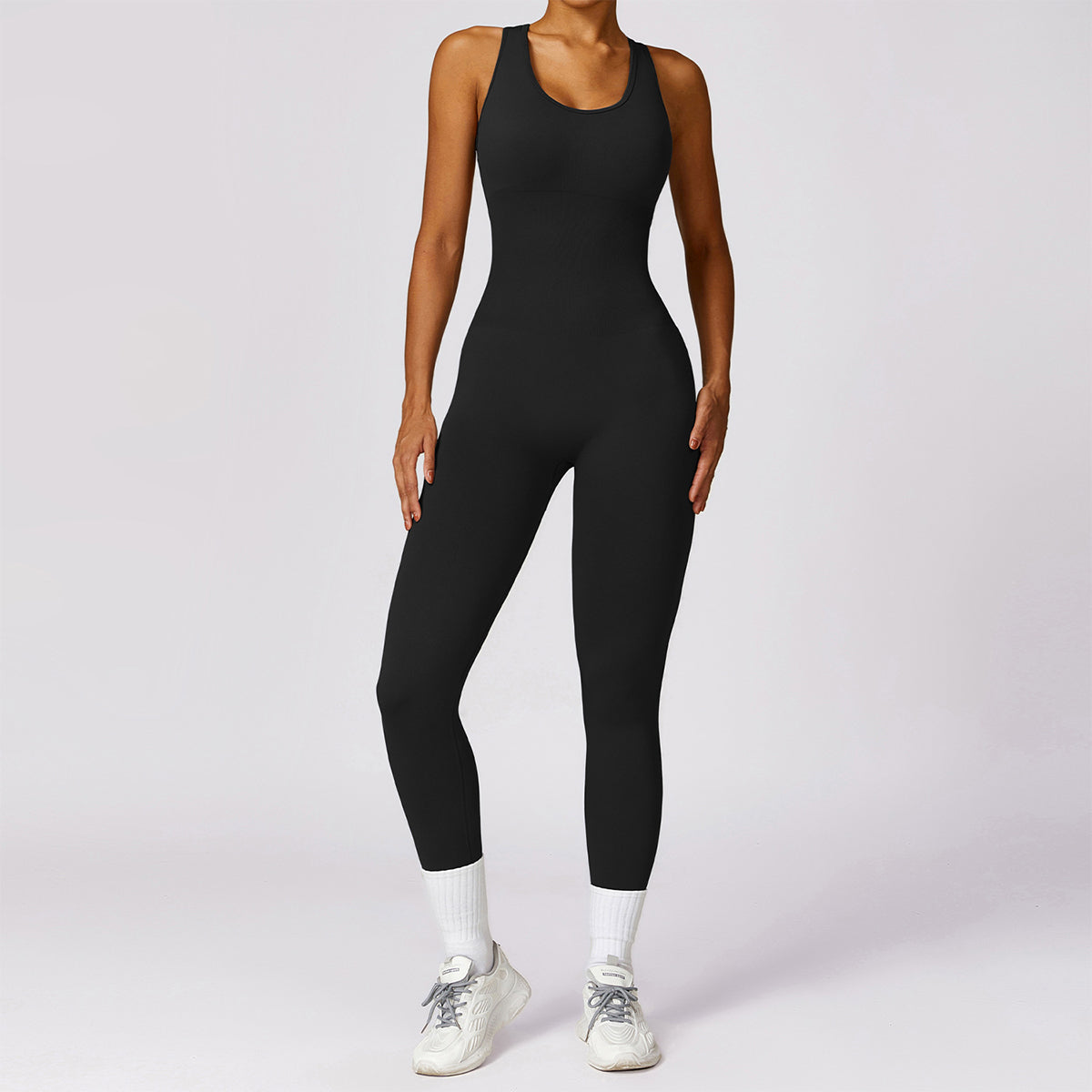 Seamless Cut Out Yoga Jumpsuit - Riza