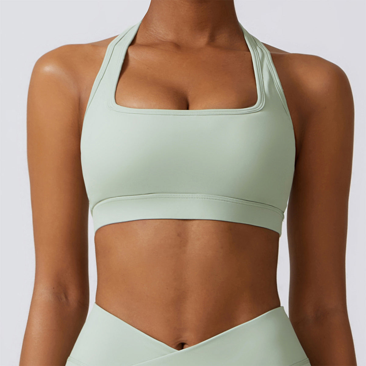 Halter Square Neck Sports Bra