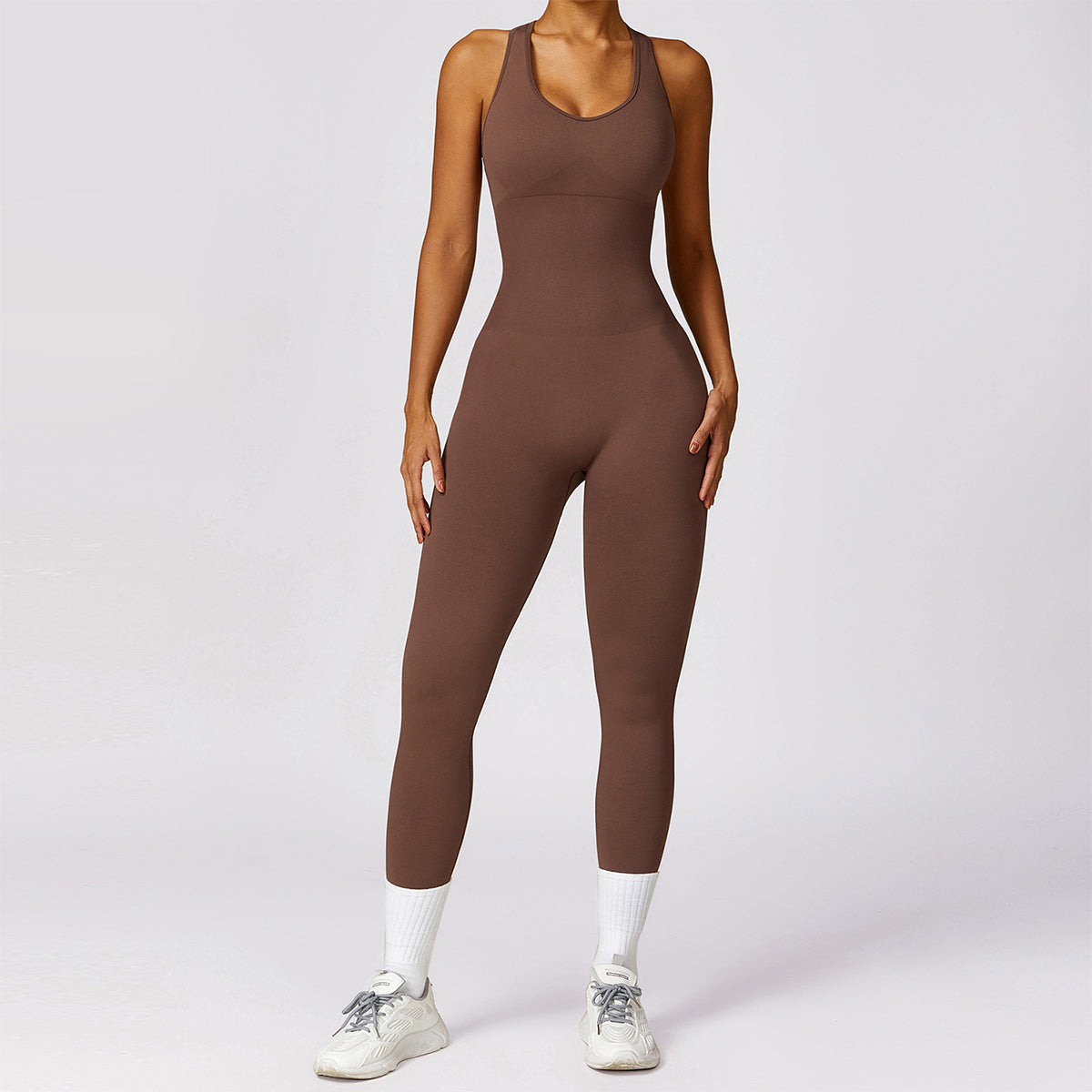 Seamless Cut Out Yoga Jumpsuit - Riza