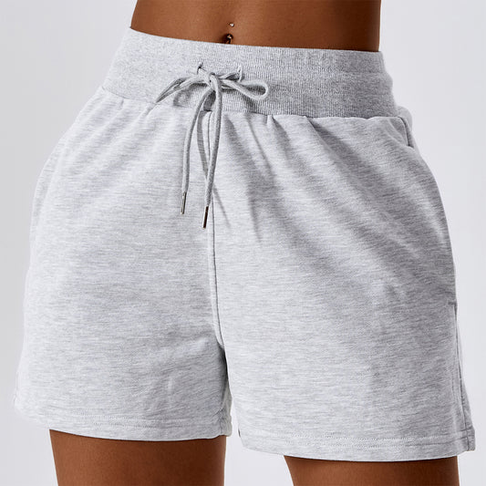 Drawstring Pocket Casual Shorts