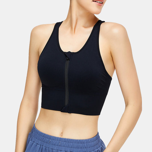 Zipper Sports Bra - Novi