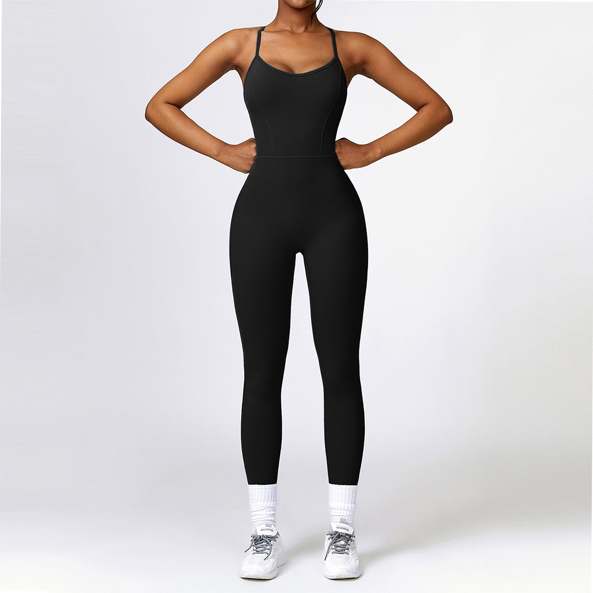 Cut Out Yoga Jumpsuit - Ikram