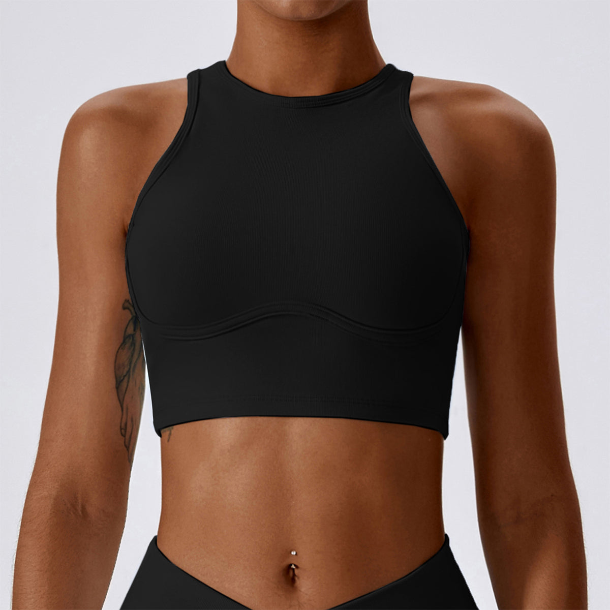 Racerback Cut Out Sports Bra