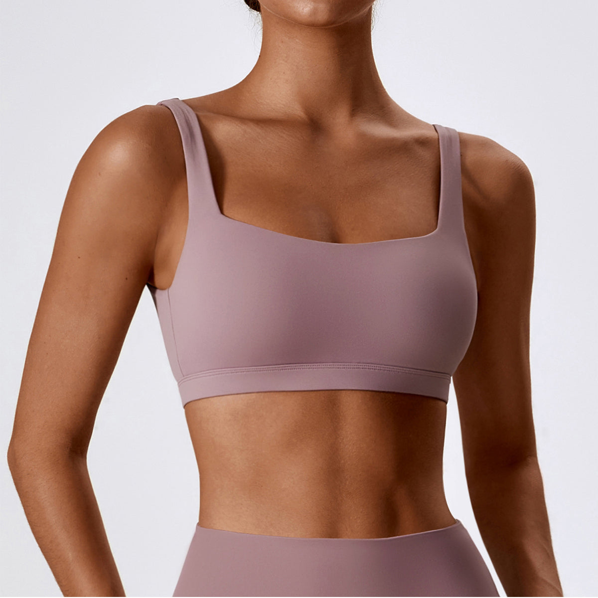 Square Neck Sports Bra - Elora