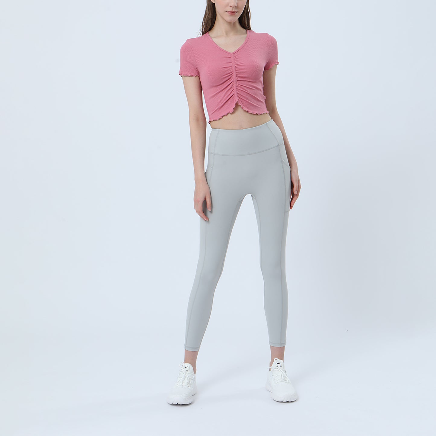 Ruched Yoga Sports Top