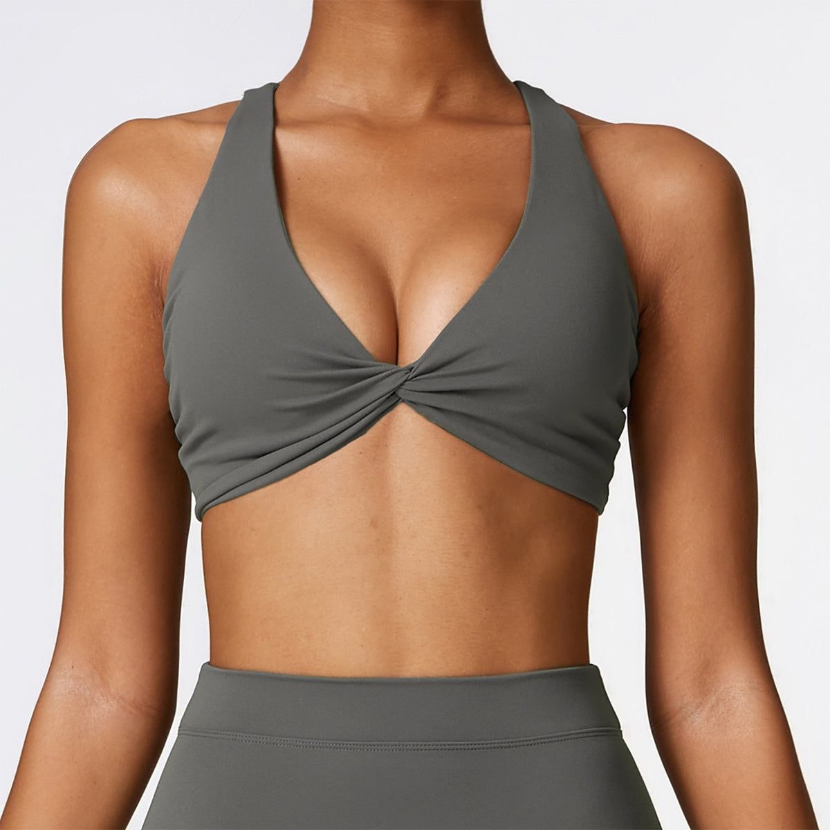 Twisted Crisscross Backless Sports Bra - Miloslaw