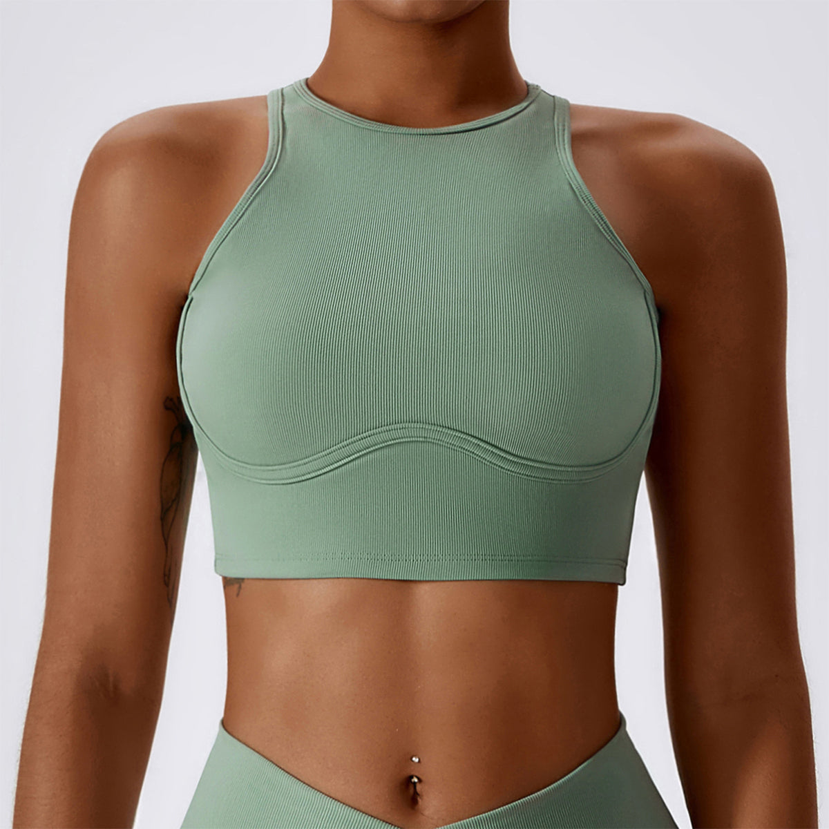 Racerback Cut Out Sports Bra