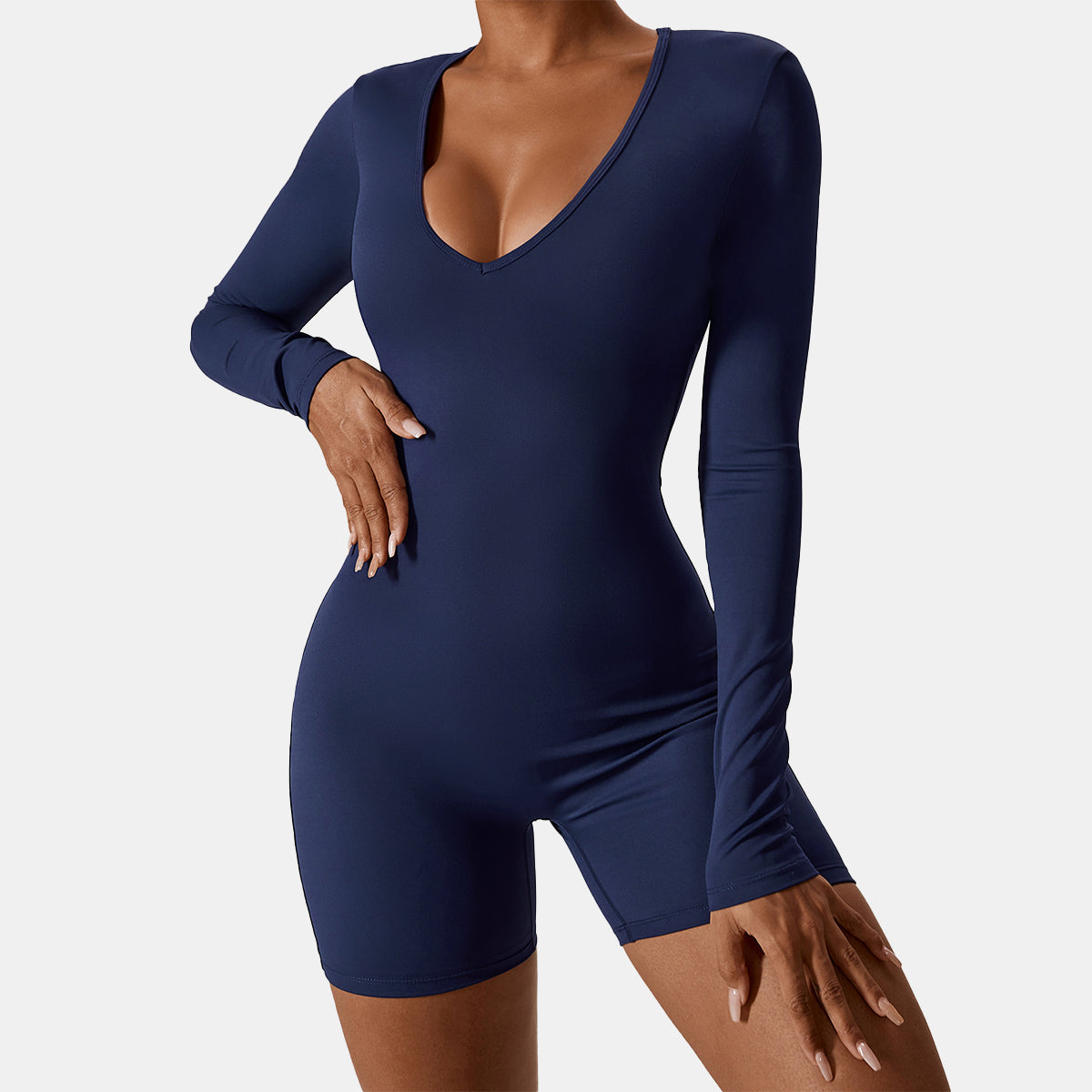 V Neck Yoga Romper