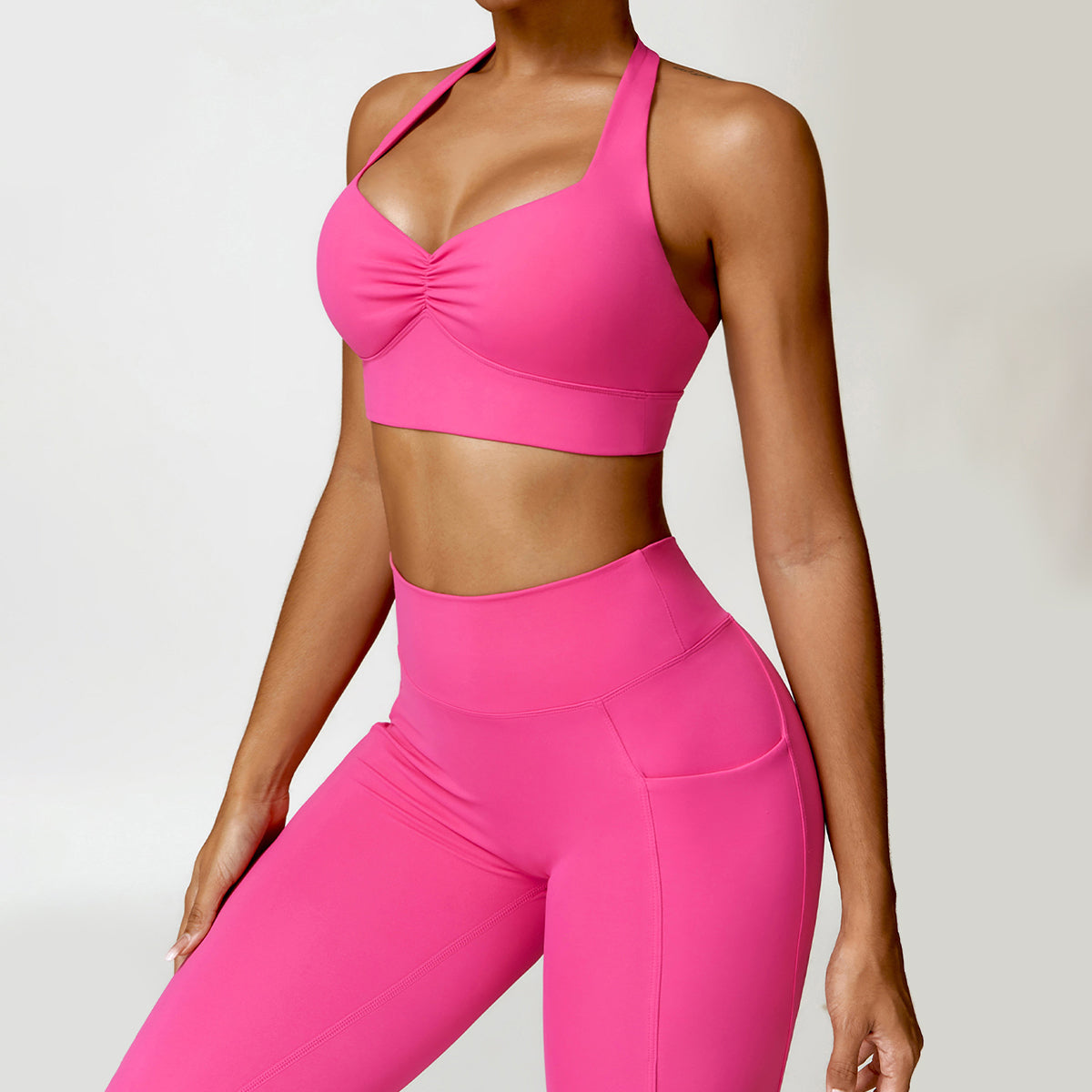 Backless Halter Sports Bra - Brice