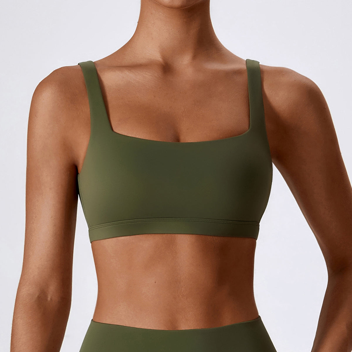 Square Neck Sports Bra - Elora