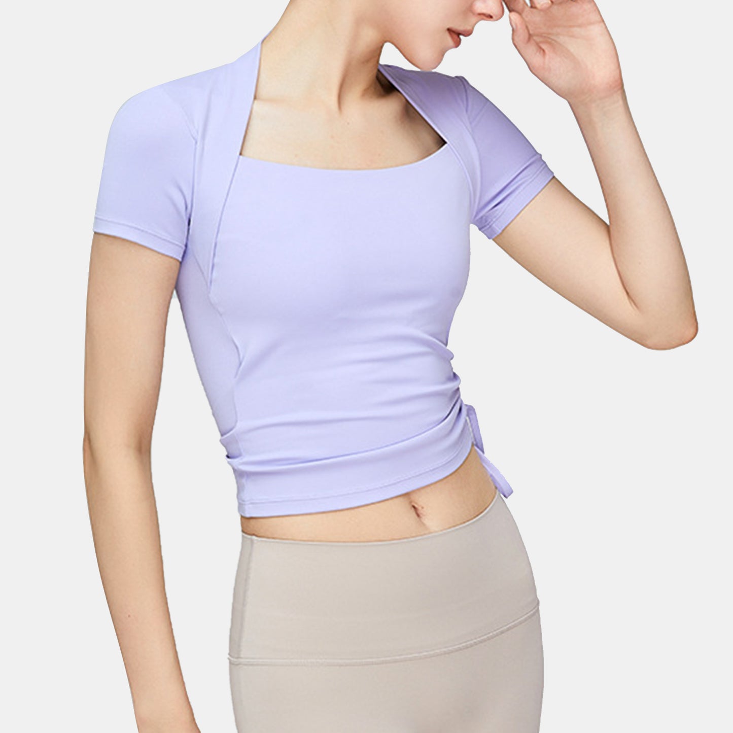 Drawstring Cropped Top - Antiope