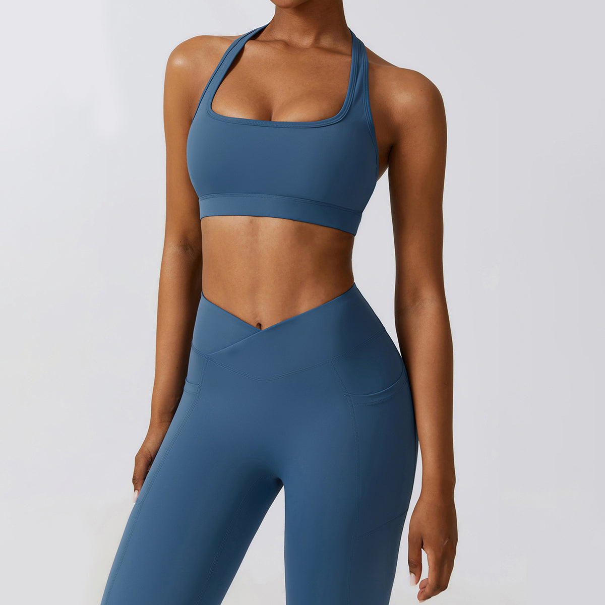 Halter Square Neck Sports Bra