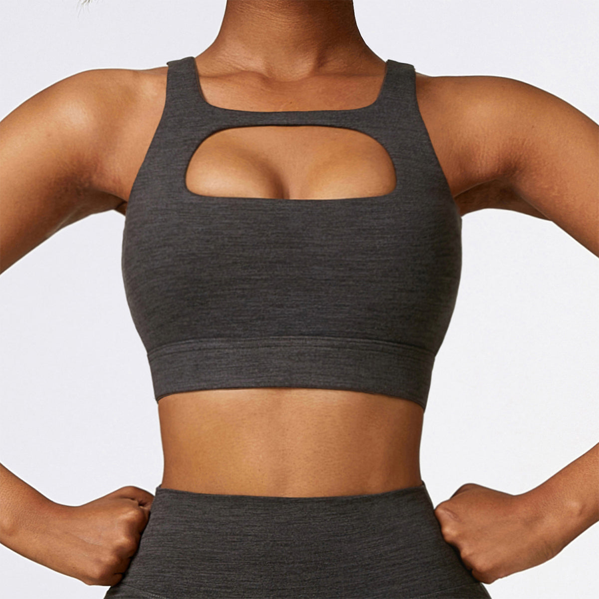 Cut Out Sports Bra -Front and Back Wearable