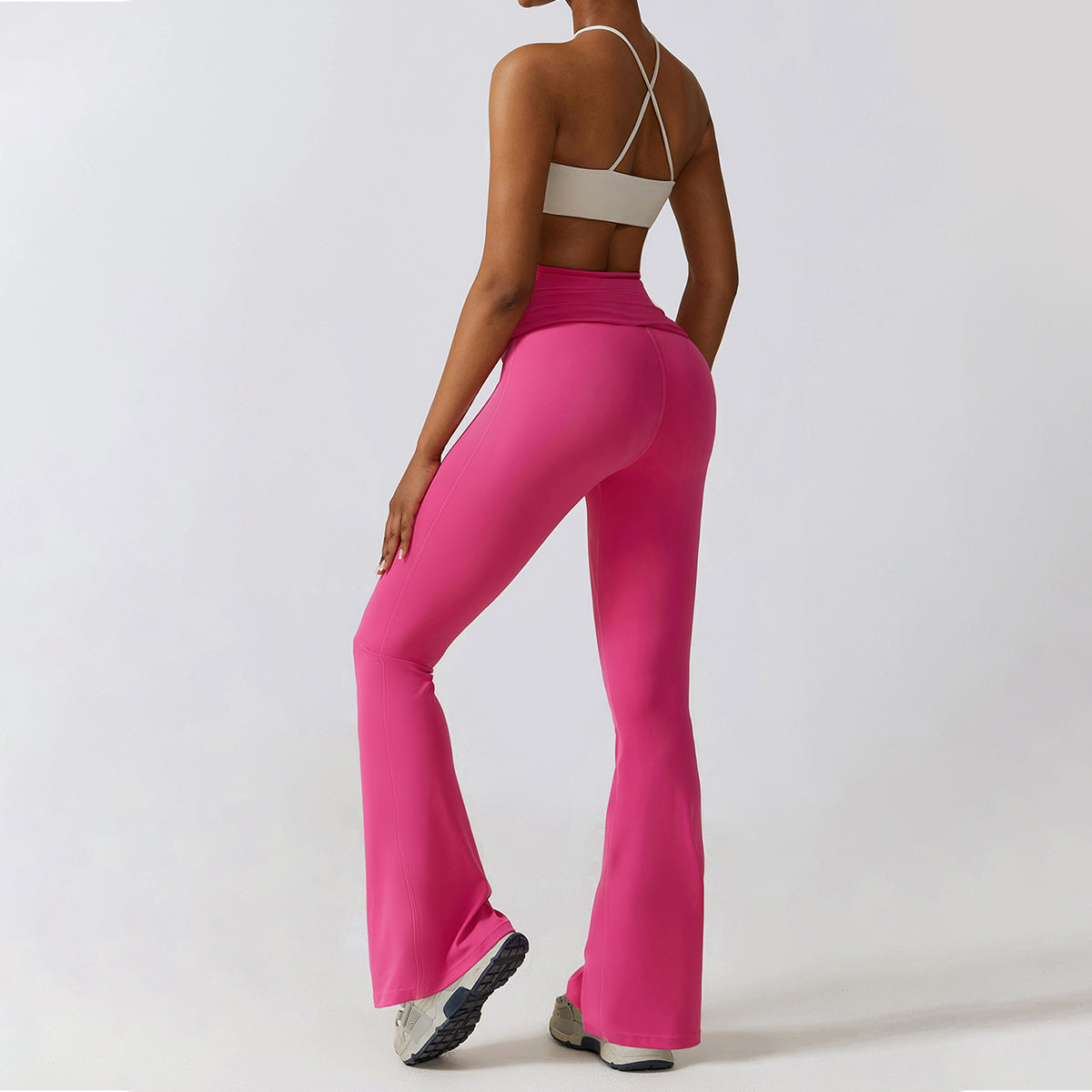 Halter Yoga Flare-leg Jumpsuit