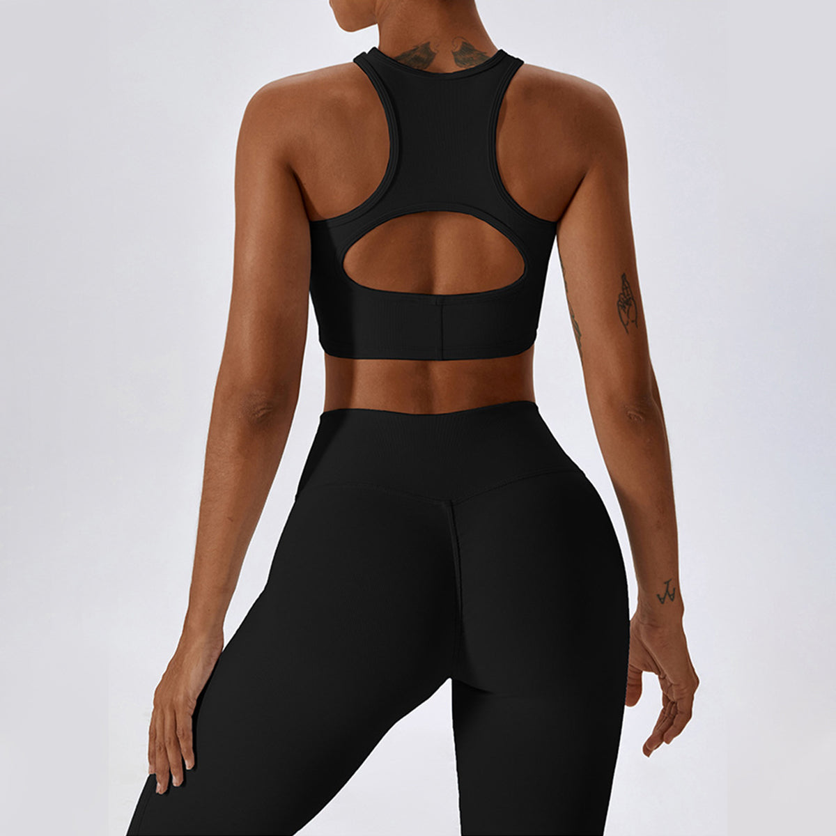 Racerback Cut Out Sports Bra