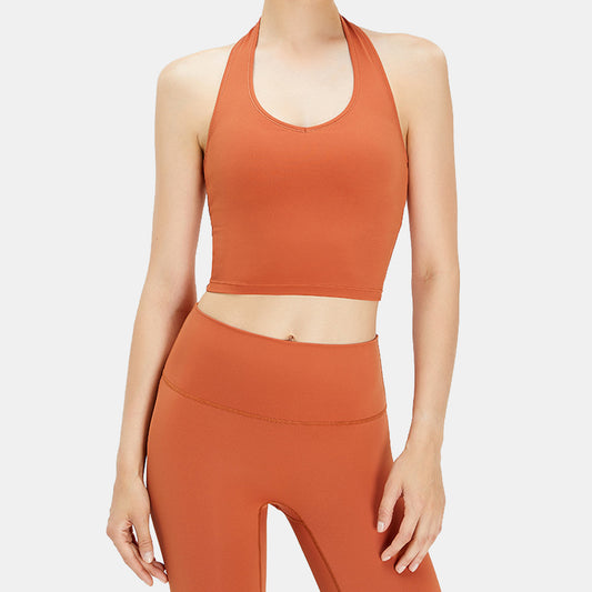 Halter Backless Yoga Tank Top - Myrna