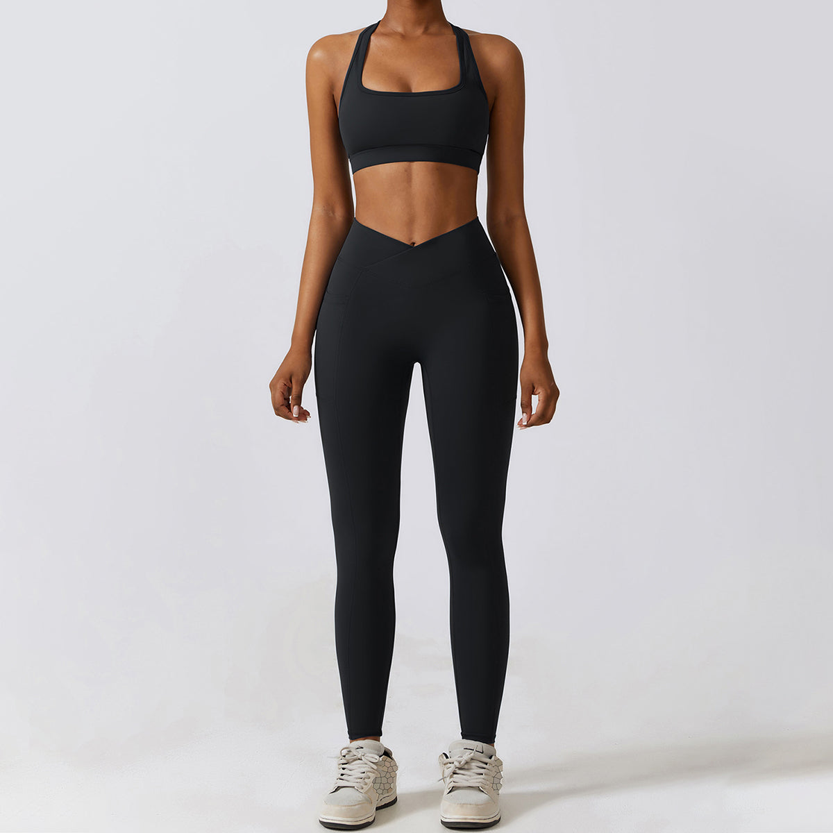 Halter Square Neck Sports Bra