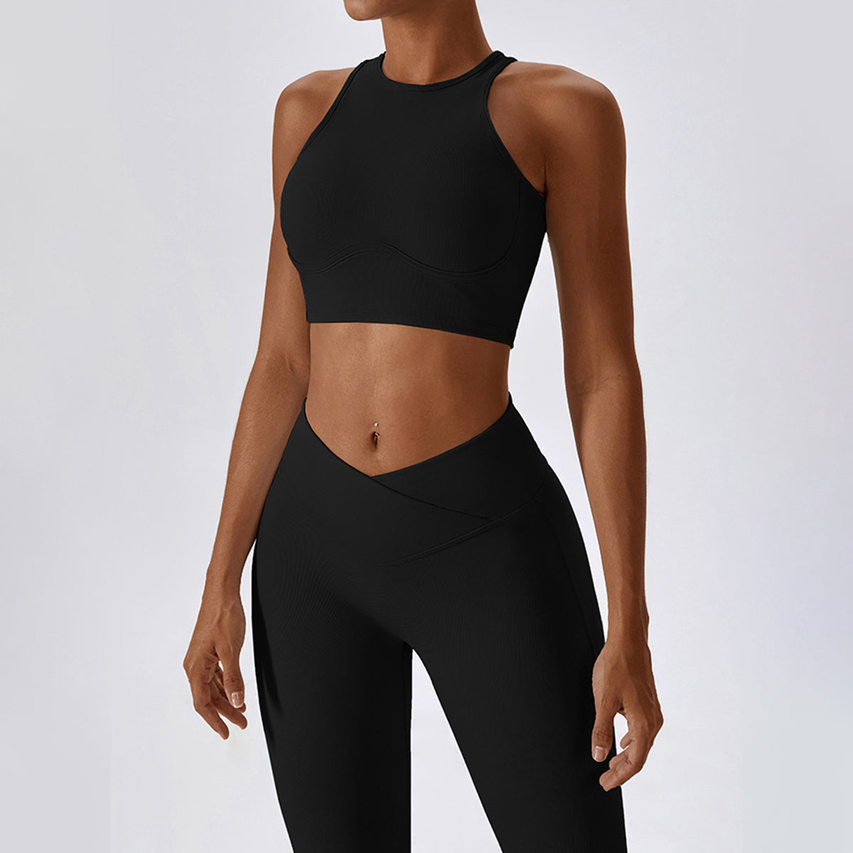 Racerback Cut Out Sports Bra