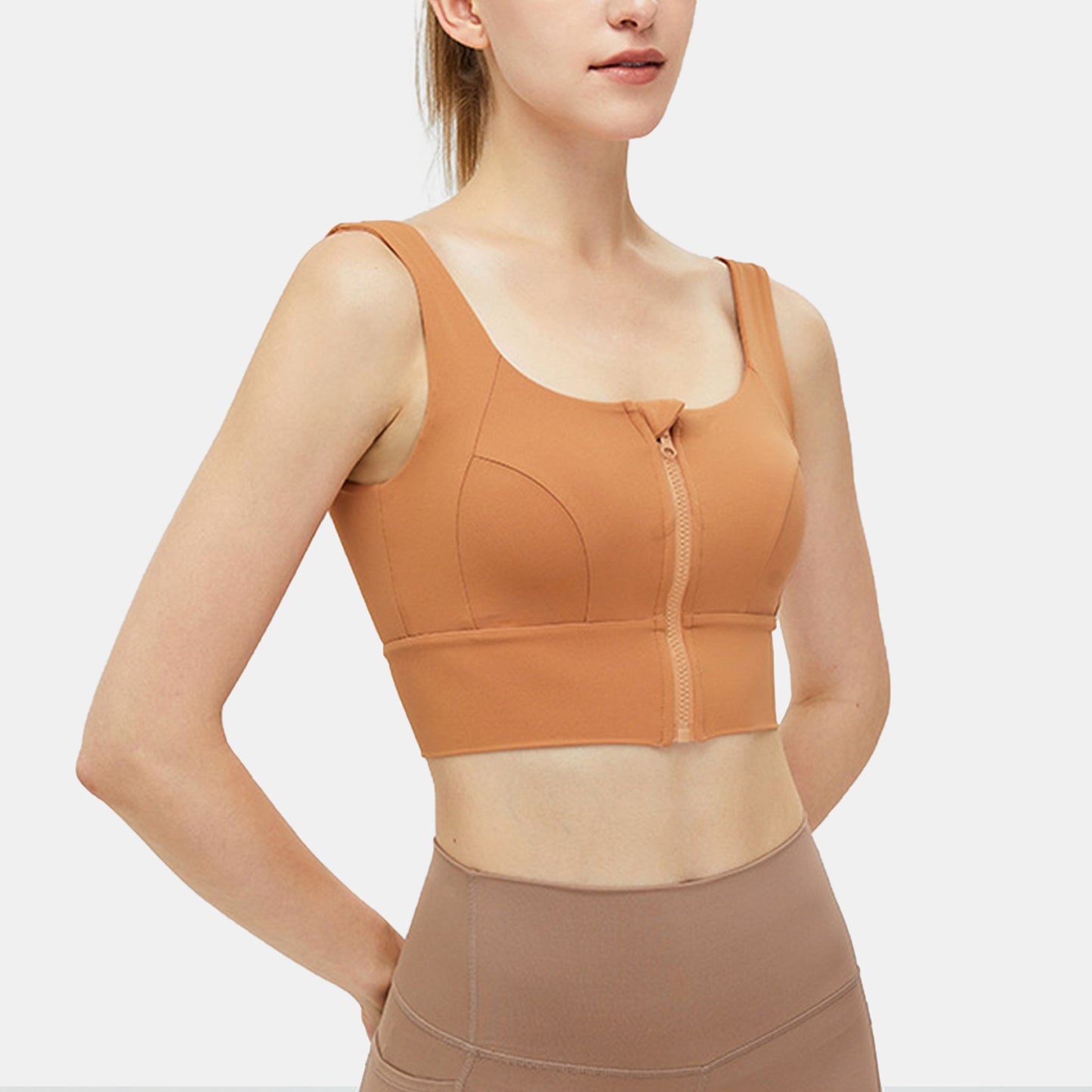 Zipper Sports Bra - Iana