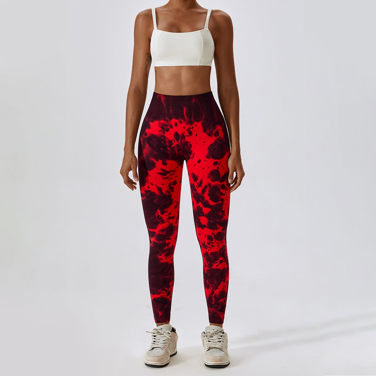 Tie-Dye Seamless High Waisted Leggings