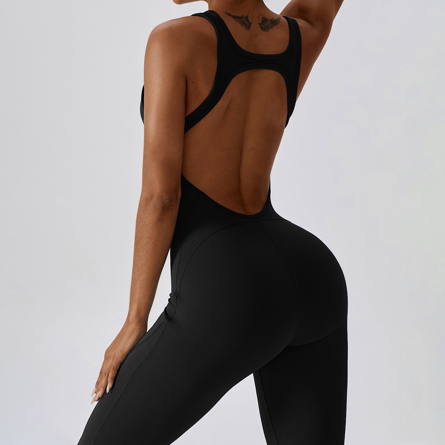 Cut Out Workout Jumpsuit