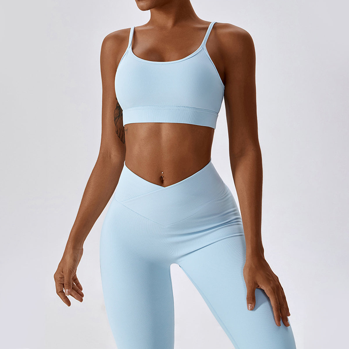 Lace-up Cut Out Sports Bra