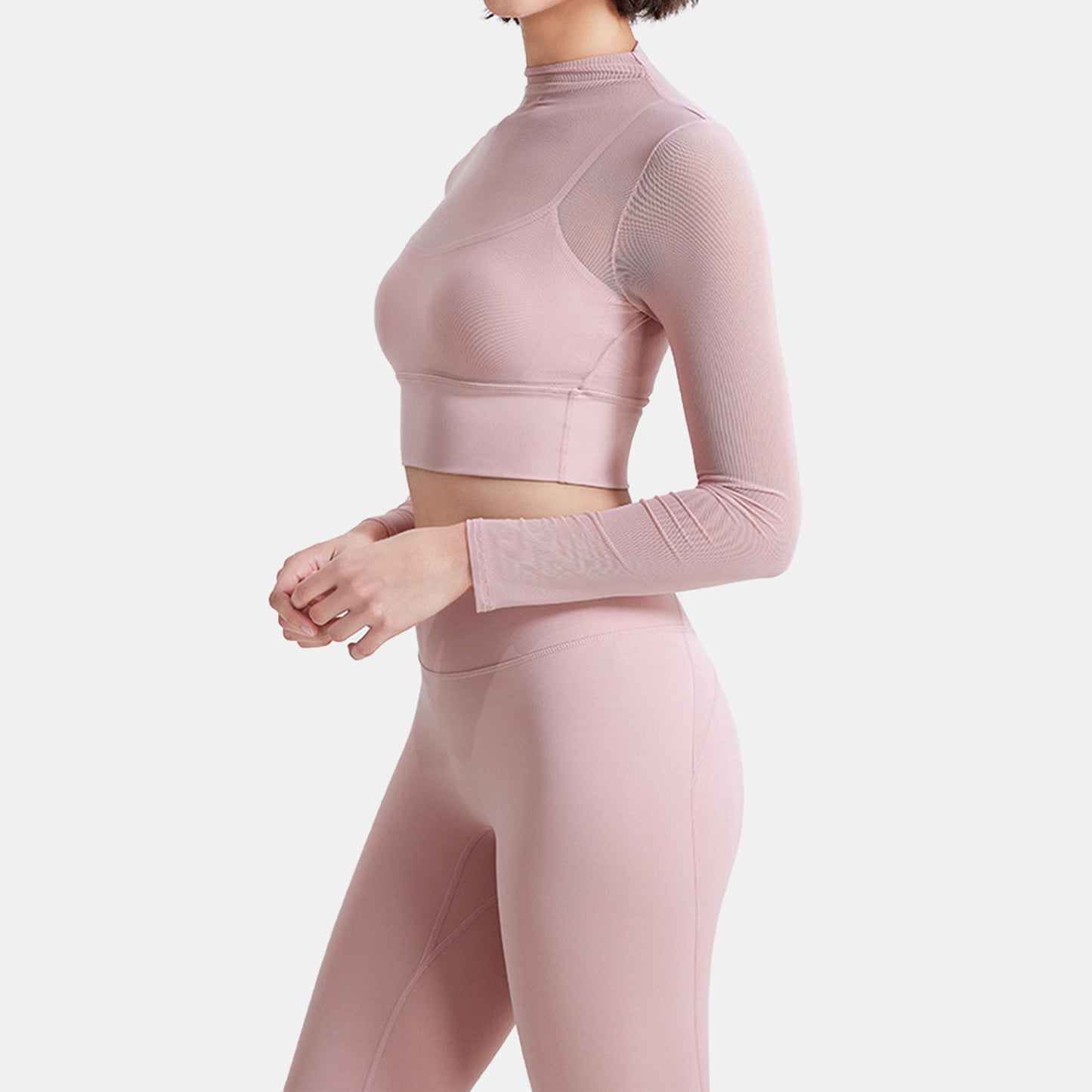 Mesh Long Sleeve Sports Top