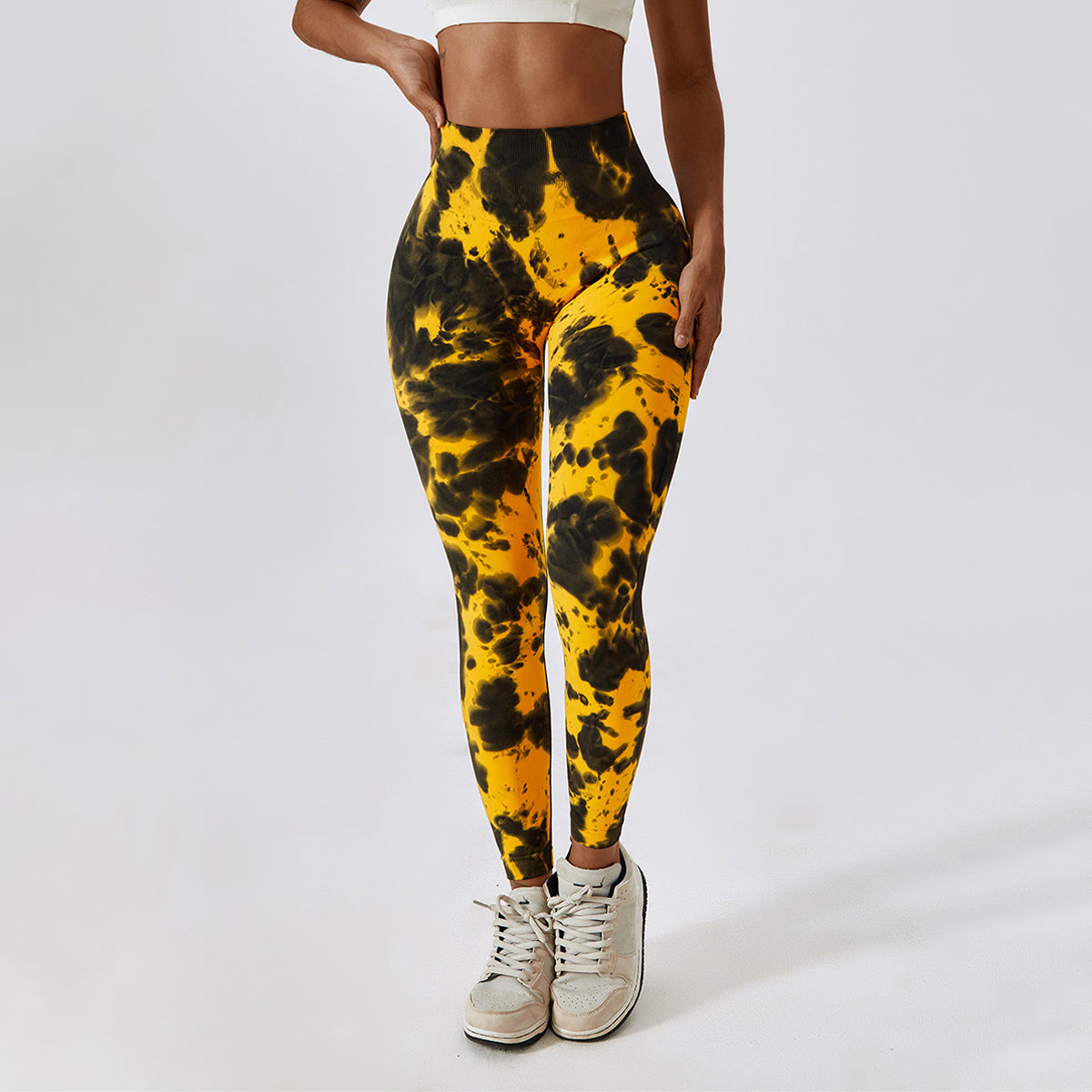 Tie-Dye Seamless High Waisted Leggings