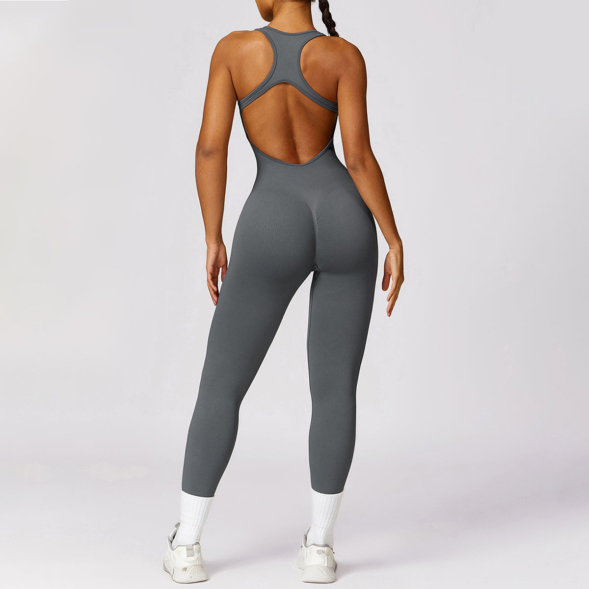 Seamless Cut Out Yoga Jumpsuit - Riza