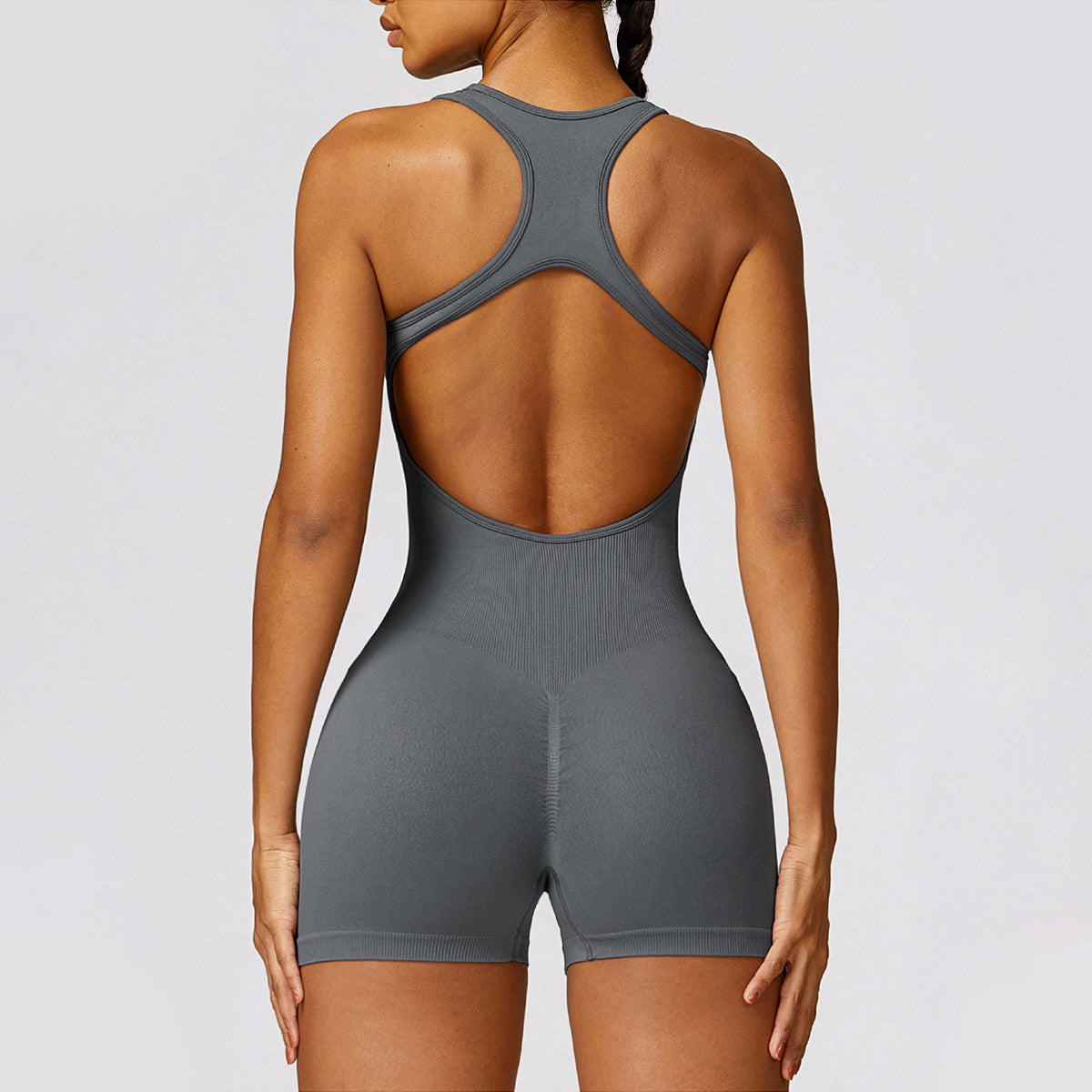 Seamless Cut Out Yoga Romper - Riza