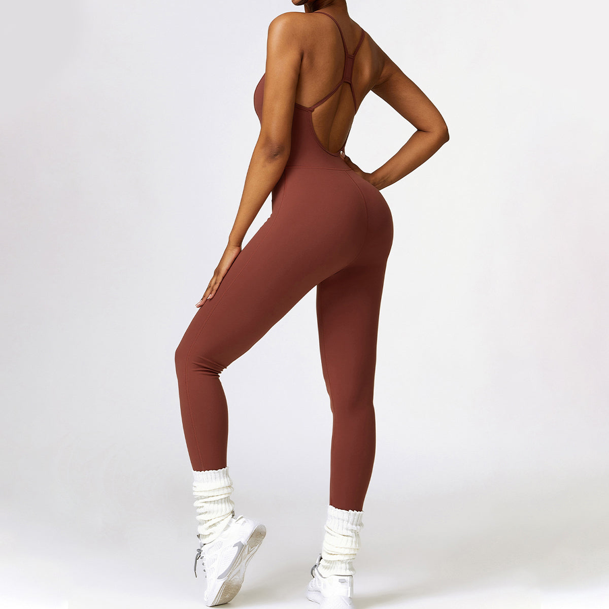 Cut Out Yoga Jumpsuit - Ikram