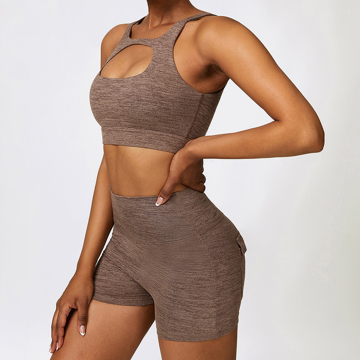 Cut Out Sports Bra -Front and Back Wearable