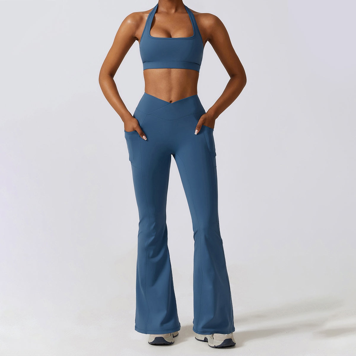 Halter Square Neck Sports Bra