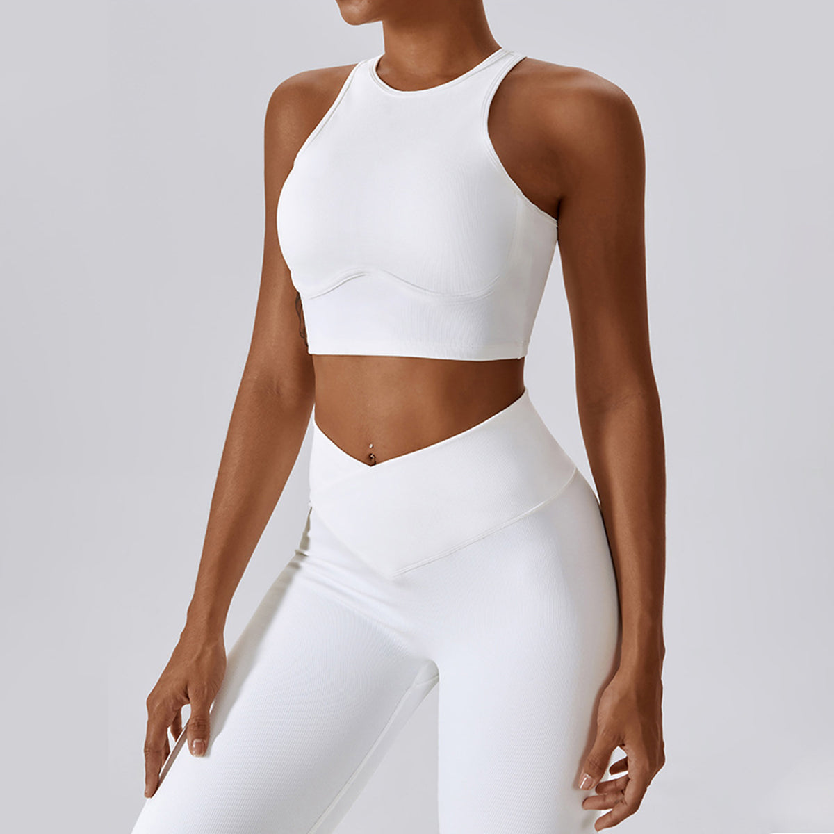 Racerback Cut Out Sports Bra