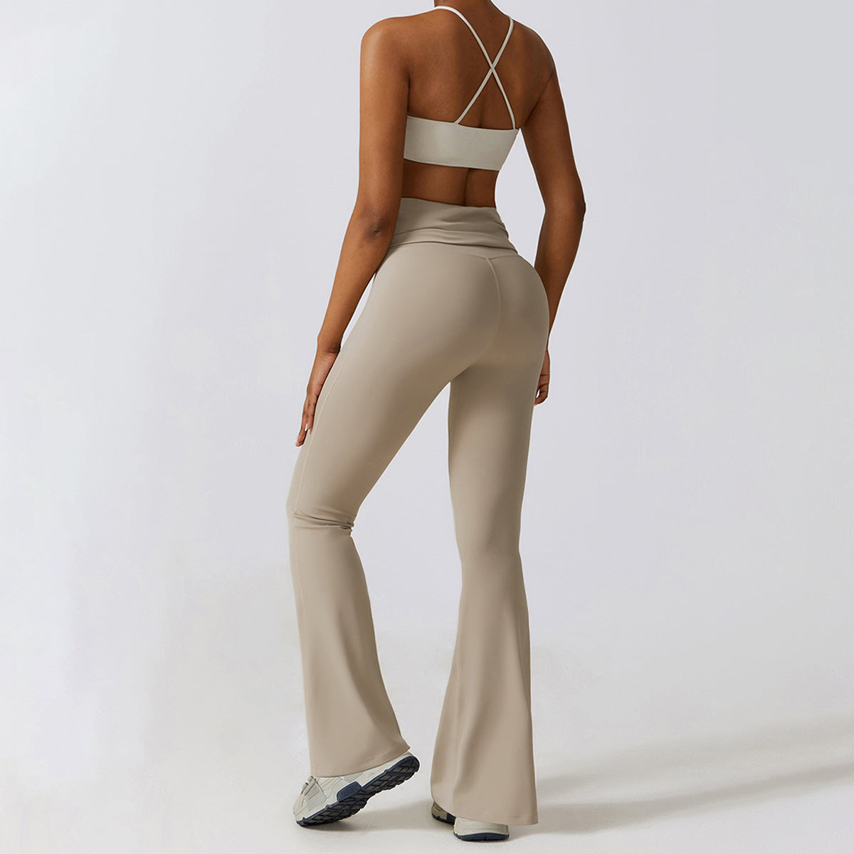 Halter Yoga Flare-leg Jumpsuit