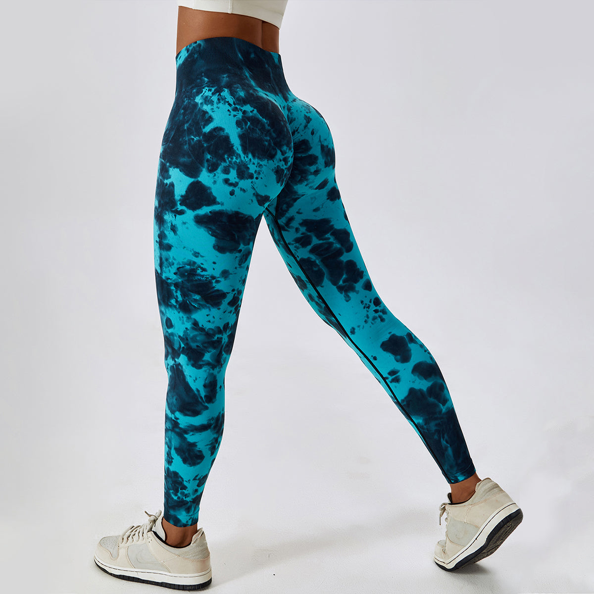 Tie-Dye Seamless High Waisted Leggings